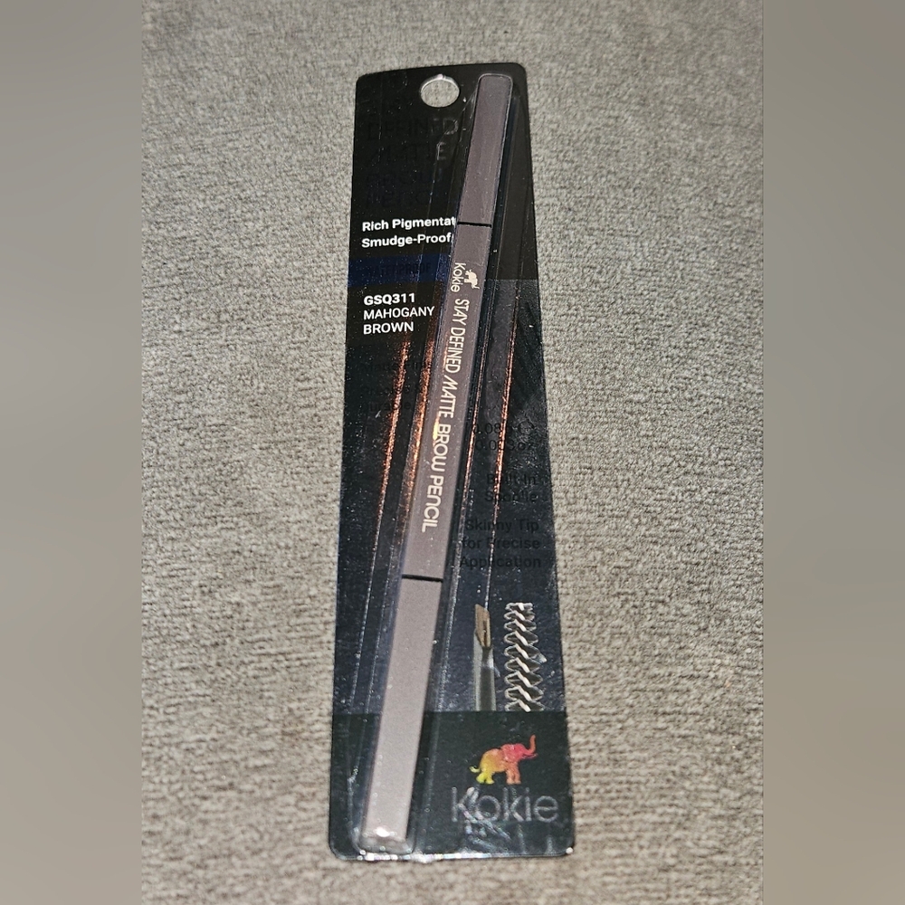 Stay Defined Matte Brow Pencil - Mahogany Brown by Kokie BNIB